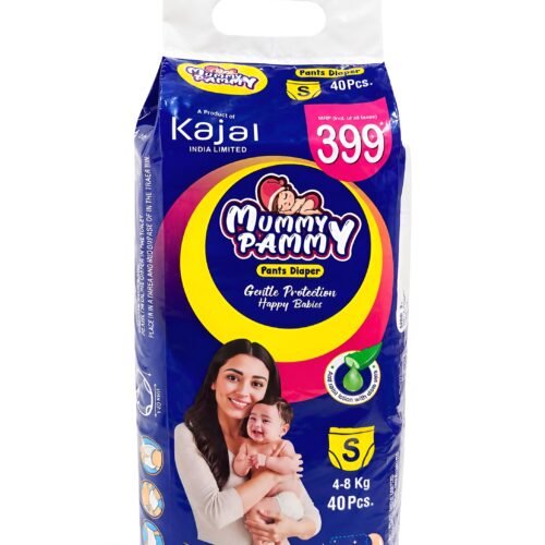 Mummy Pammy Baby Pants Diapers – ₹399 Pack | Size S (4–8 kg) | 40 Pants