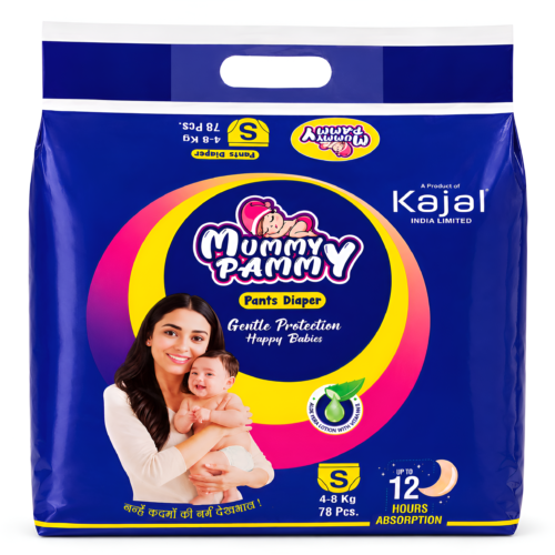 Mummy Pammy Baby Pants Diapers – ₹999 Jumbo Pack | Size S (4–8 kg) | 78 Pants