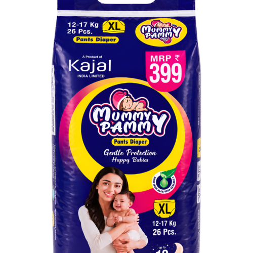 Mummy Pammy Baby Pants Diapers – ₹399 Pack | Size XL (12–17 kg) | 26 Pants